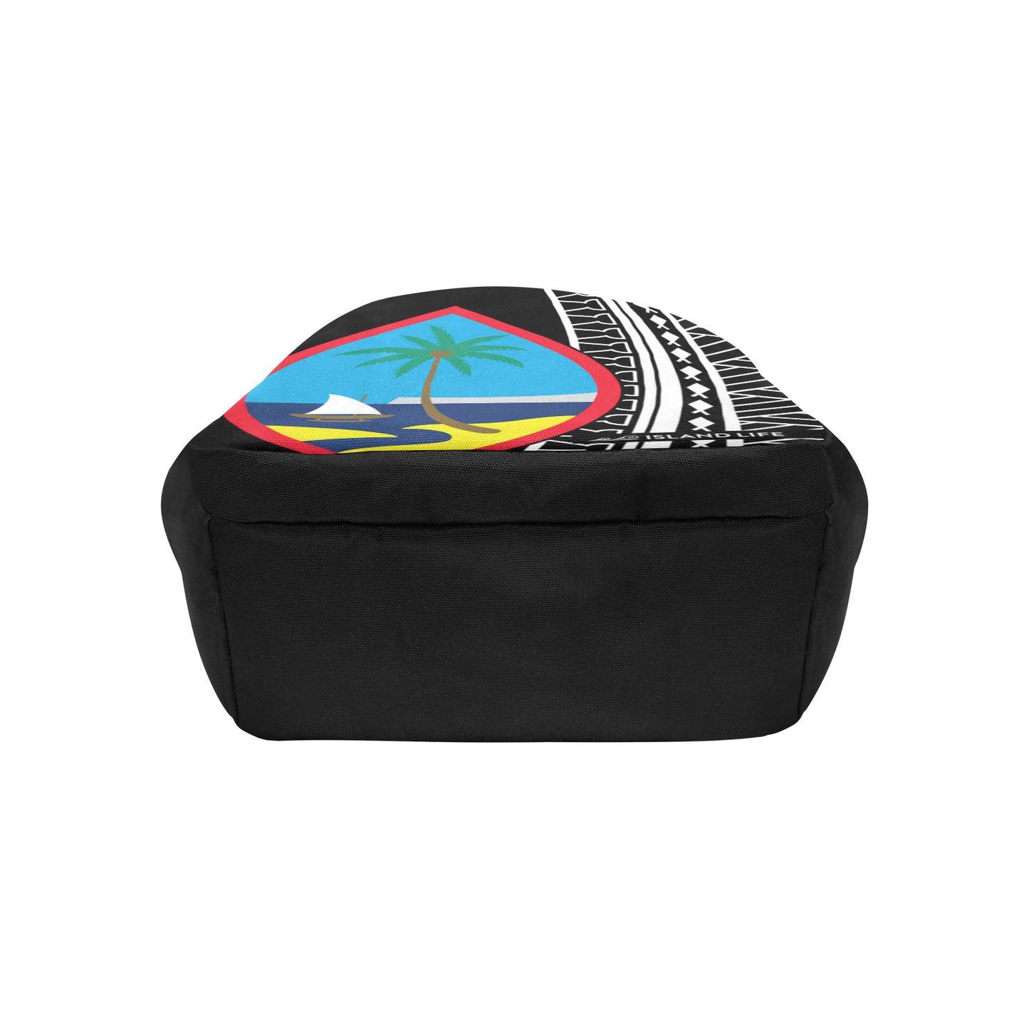 Hafa Adai Guam Tribal Black Multifunctional Backpack