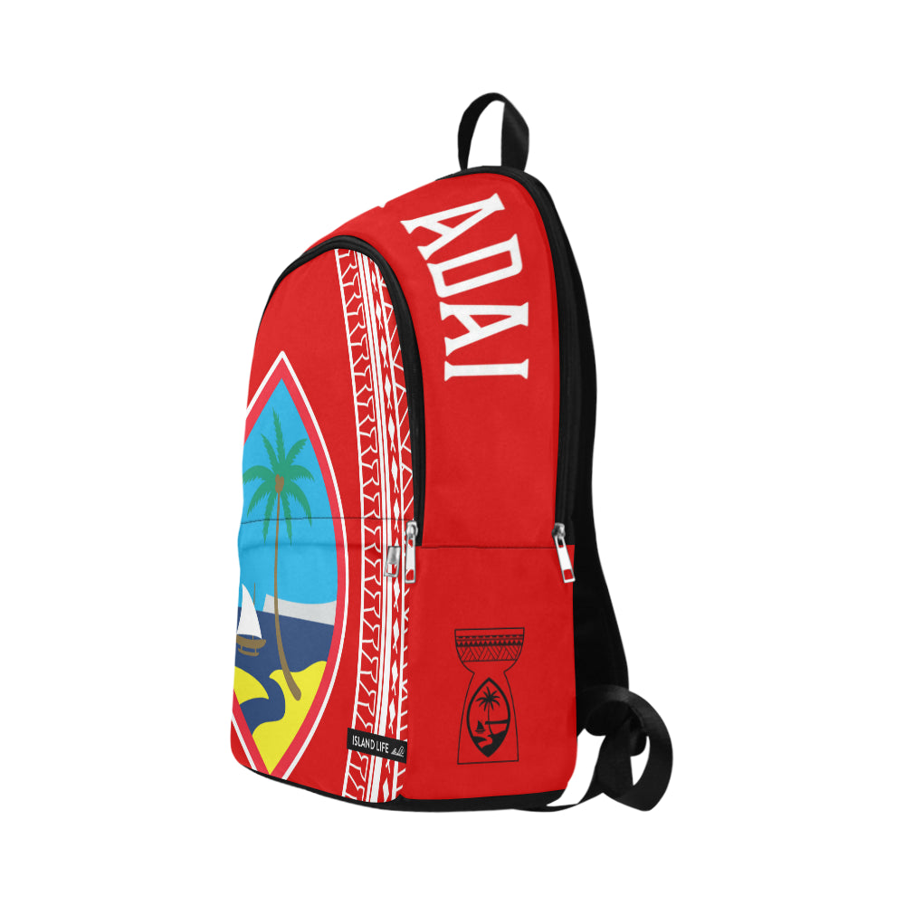 Hafa Adai Guam Tribal Red Laptop Backpack
