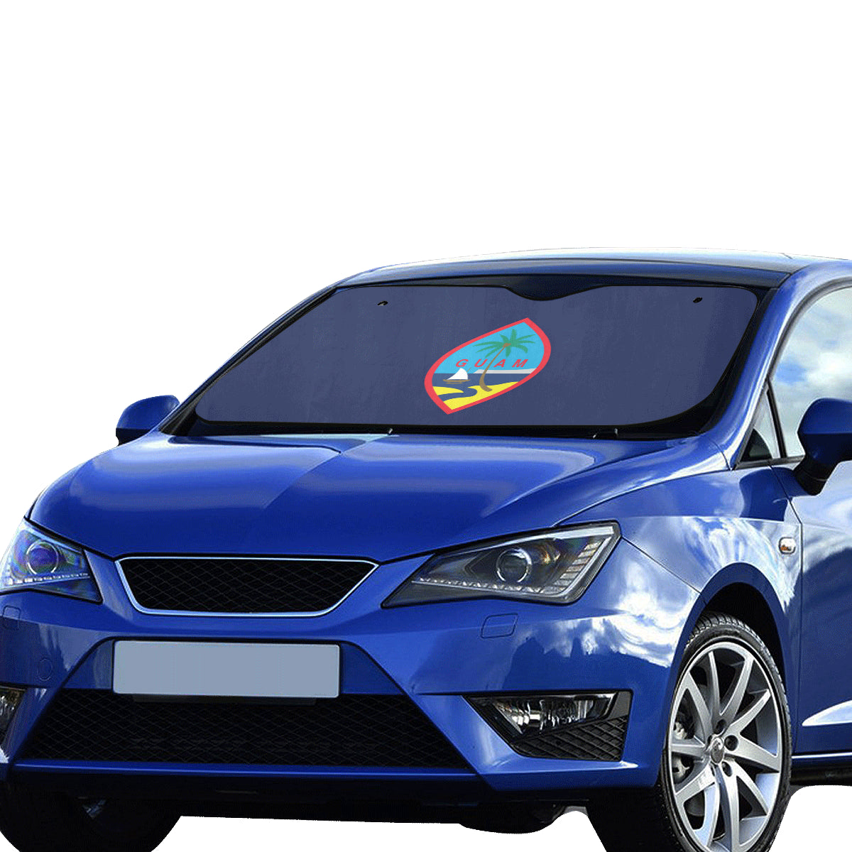Guam Flag Car Sun Shade Car Sun Shade