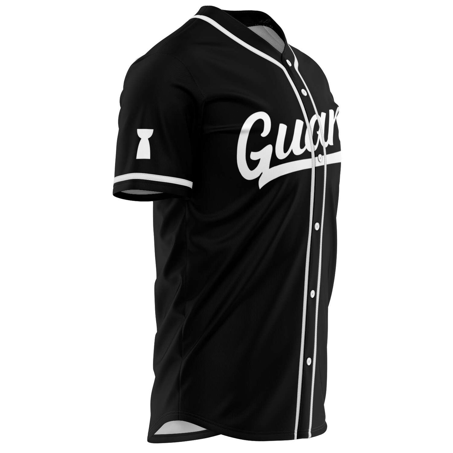 Guam Black Baseball Jersey with Personalization