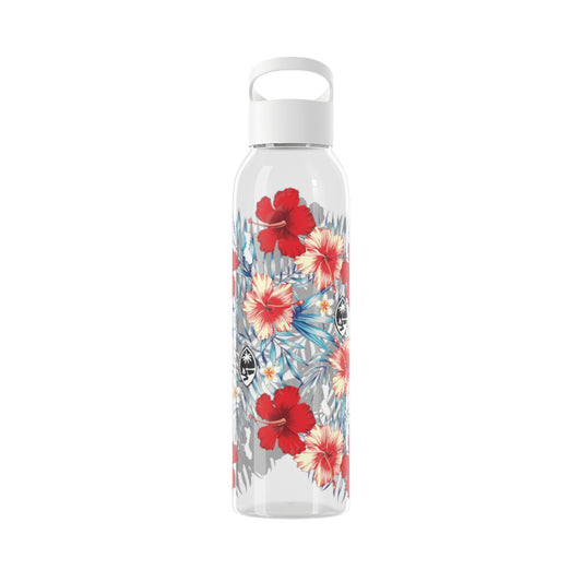 Guam Tropical Floral Sky Water Bottle