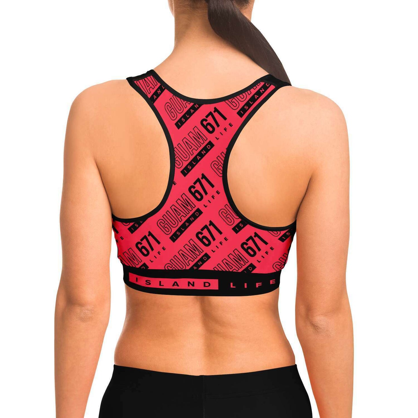 Guam 671 Pink Sports Bra