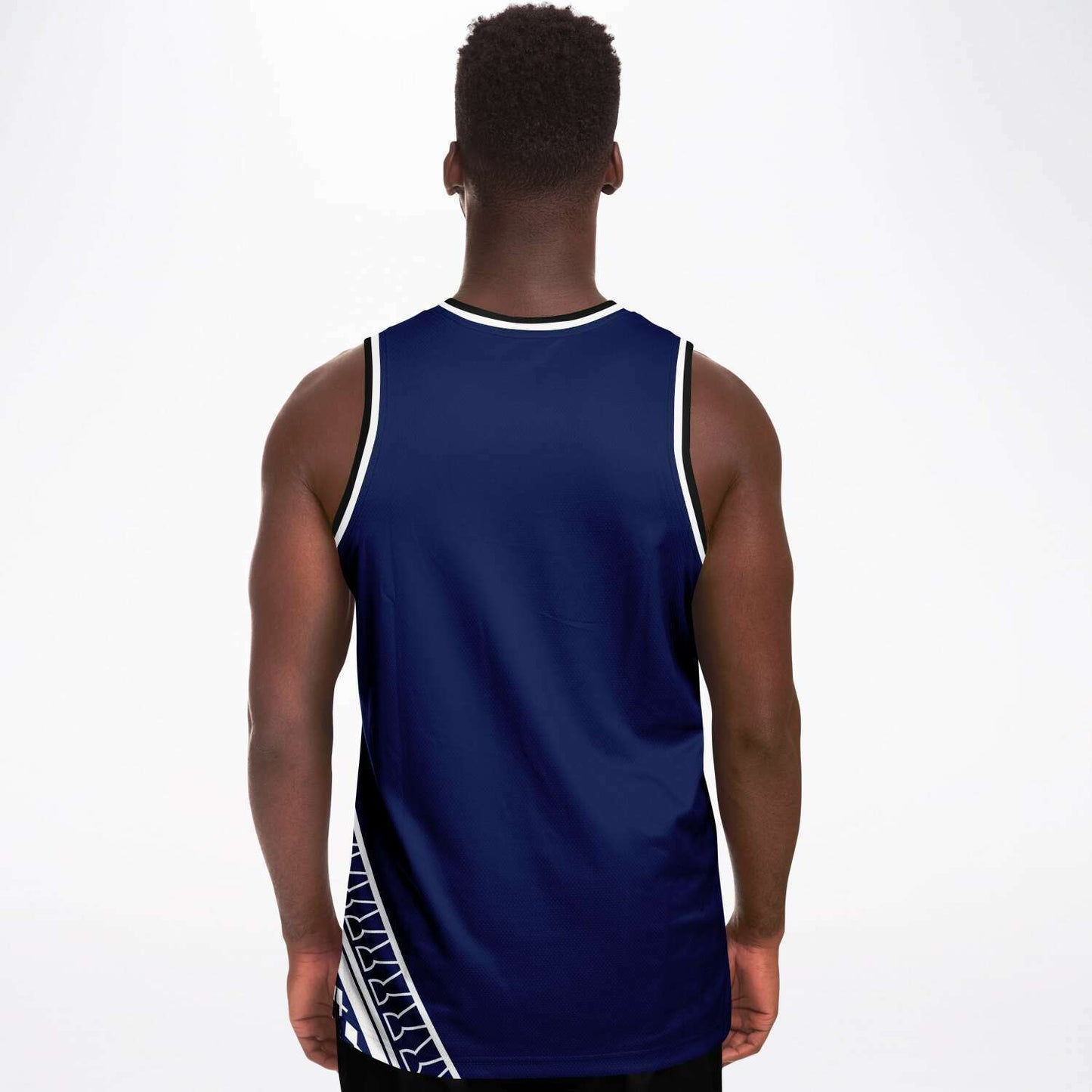 Guam Seal Tribal Blue Basketball Jersey
