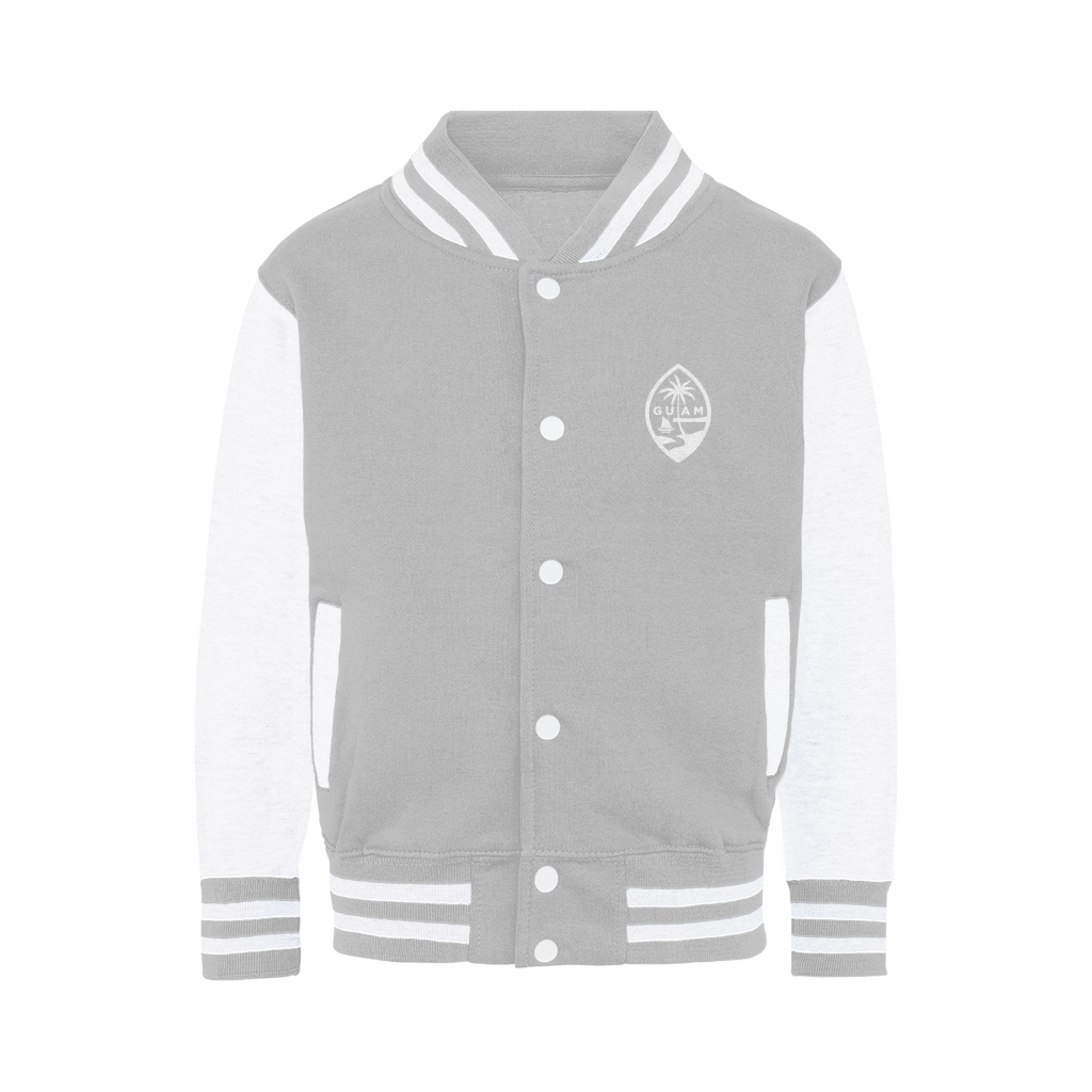 Guam Seal 671 Text Varsity Jacket