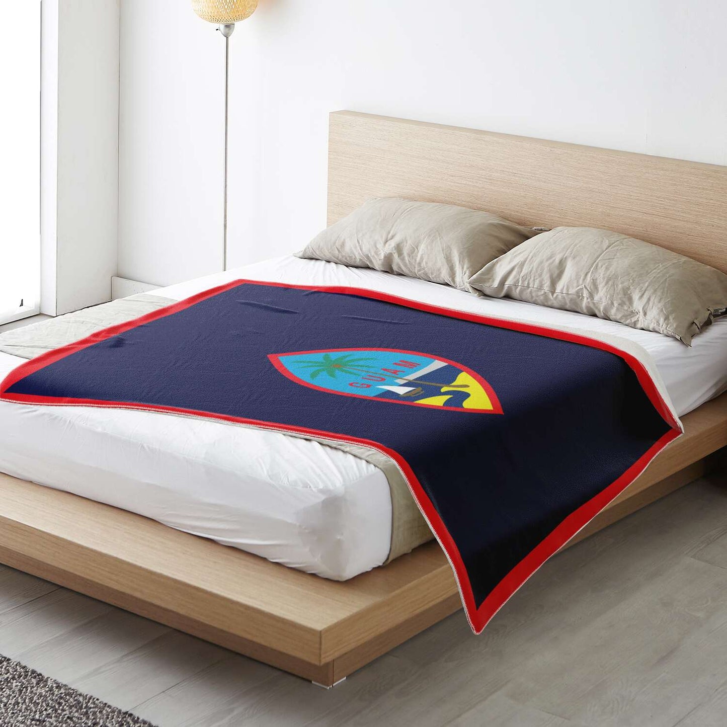 Guam Flag Microfleece Blanket