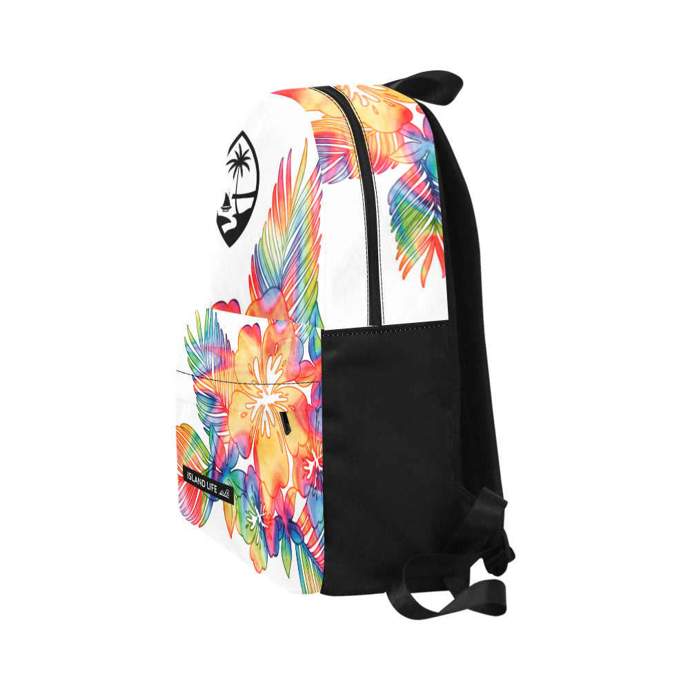 Guam Tropical Hibiscus Tie Dye Classic Backpack