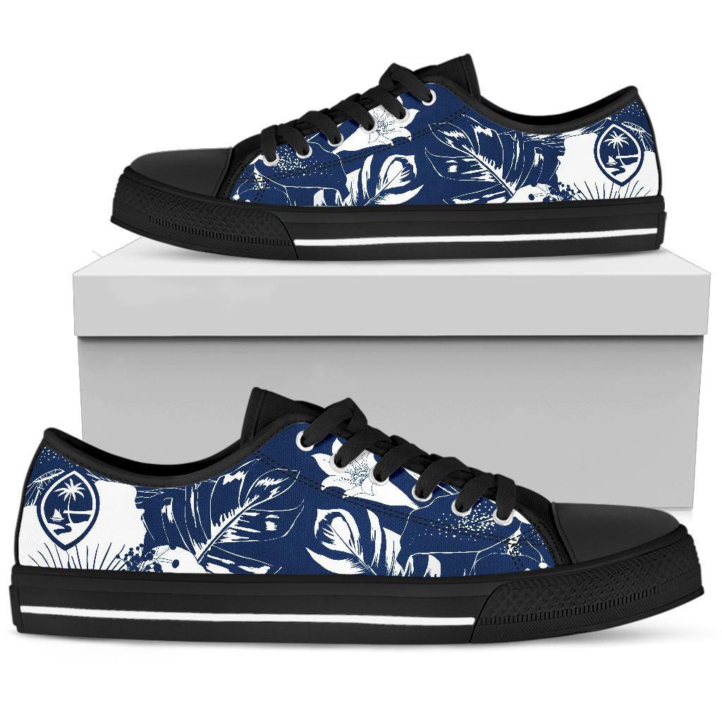 Guam Blue Floral Low Top Shoe