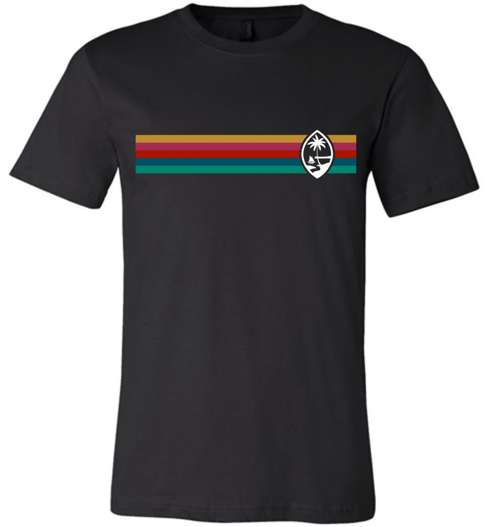 Guam Retro Rainbow Premium Men's T-Shirt
