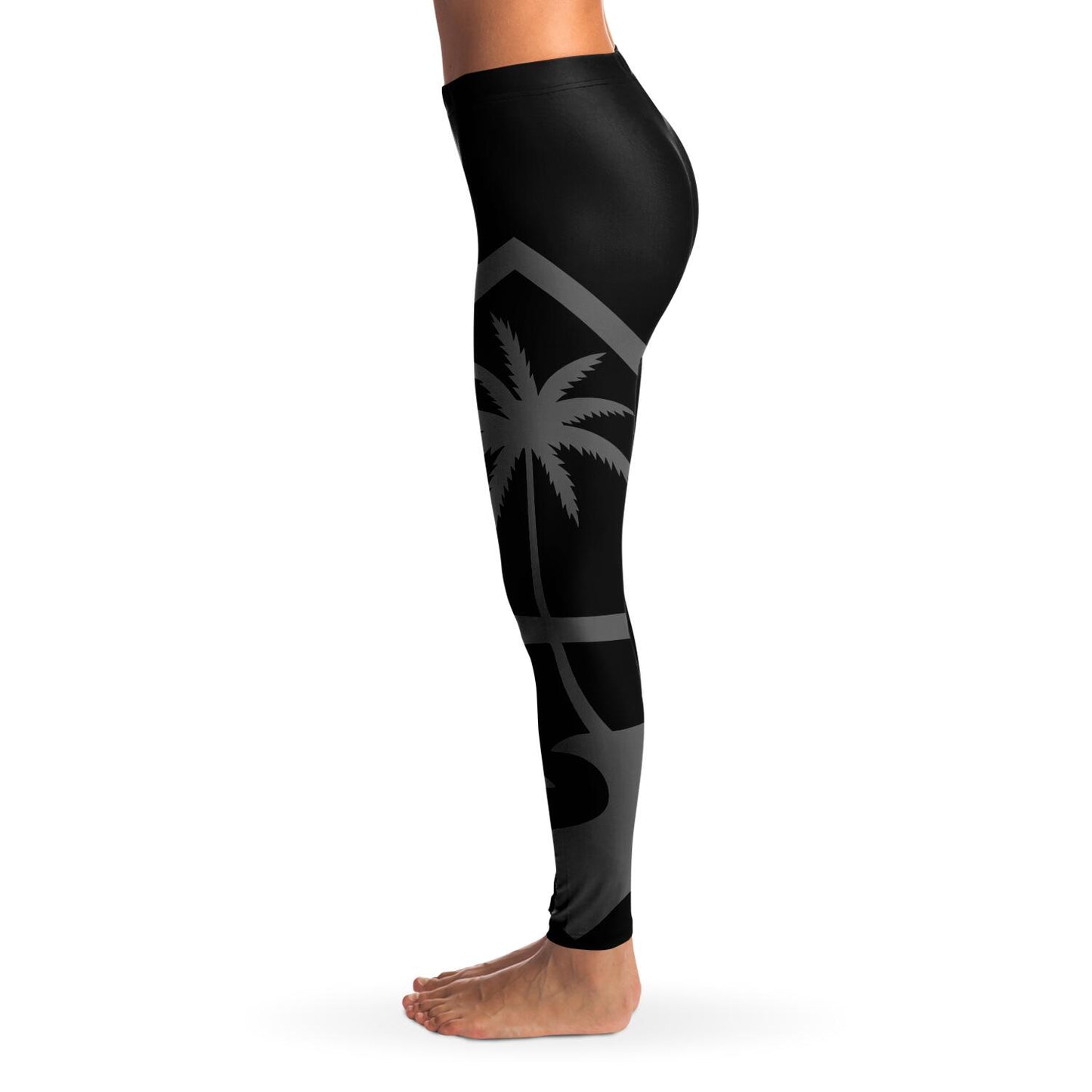Guam Seal Island Girl Black Premium Leggings