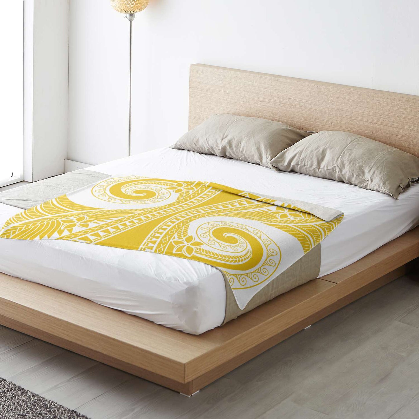 Tribal Gold Microfleece Blanket
