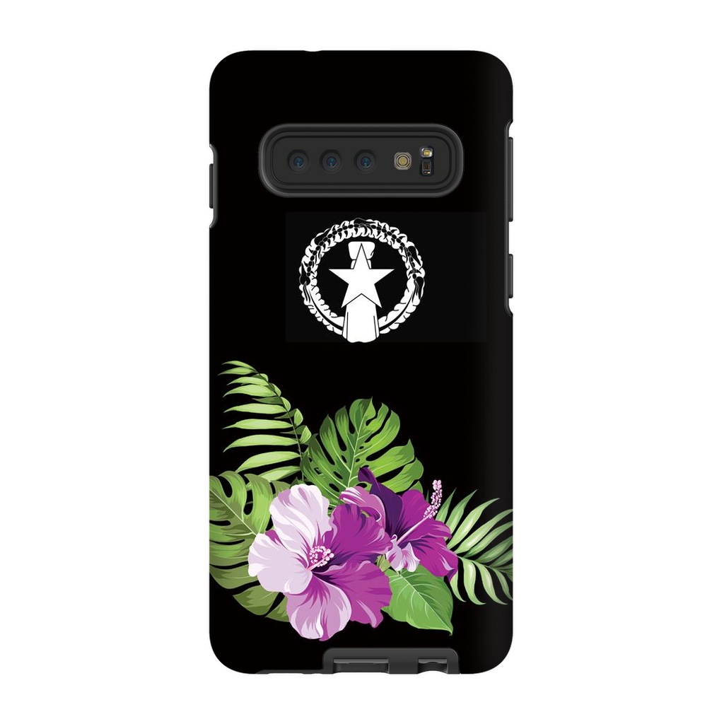 CNMI Purple Hibiscus Premium Glossy Tough Phone Case