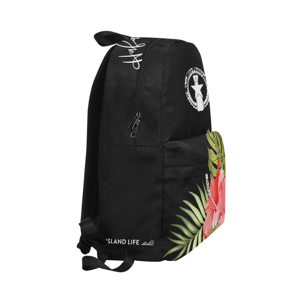 Hafa Adai CNMI Saipan Tinian Rota Pink Hibiscus Classic Backpack