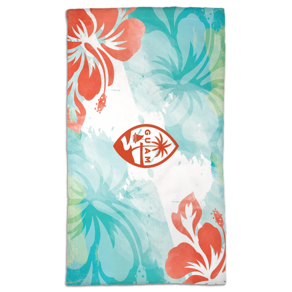 Guam Seal Tropical Island Hand Towel