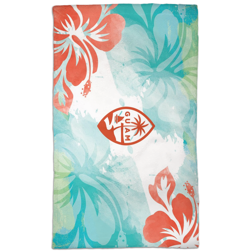 Guam Seal Tropical Island Hand Towel