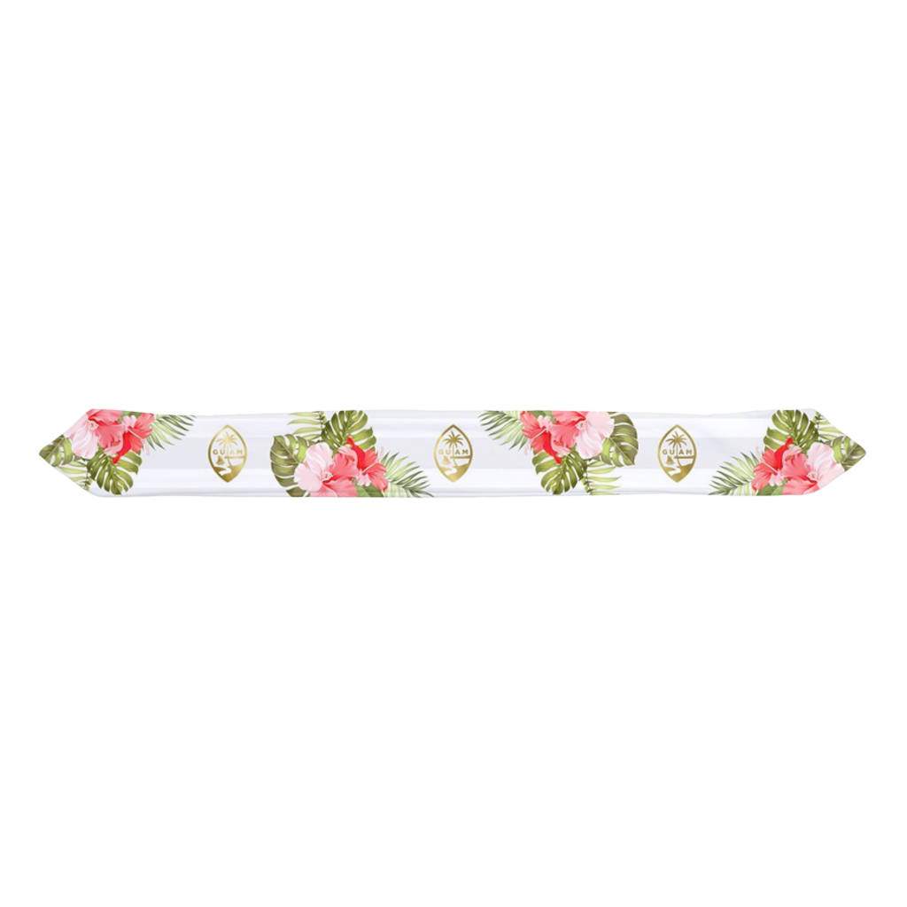 Guam Seal Hibiscus Striped Baby Headband