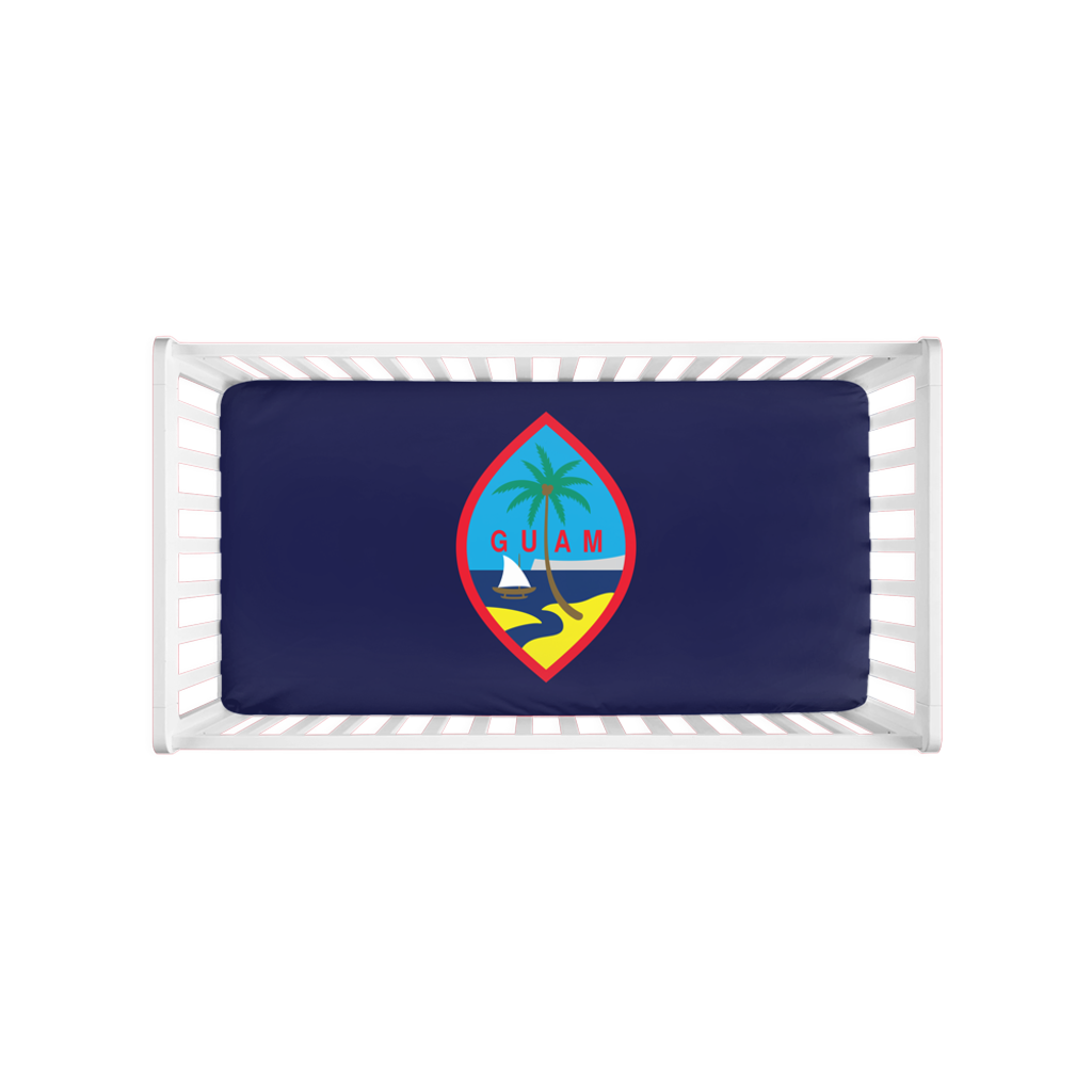 Guam Flag Baby Crib Sheet
