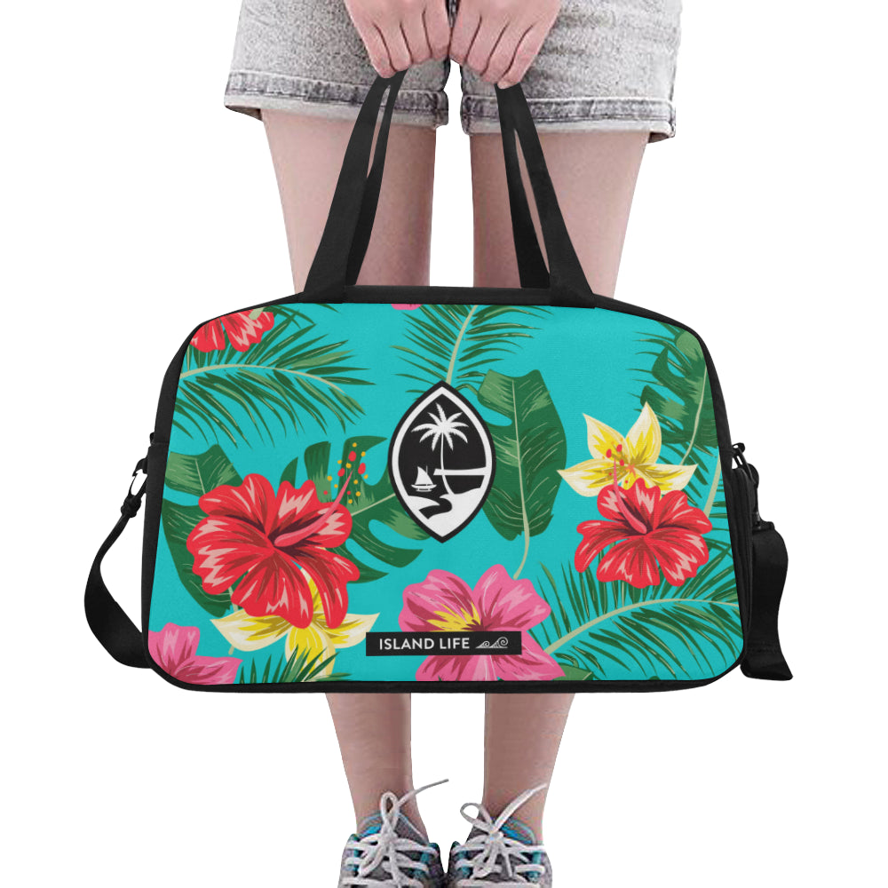 Floral Guam Fitness Gym Bag