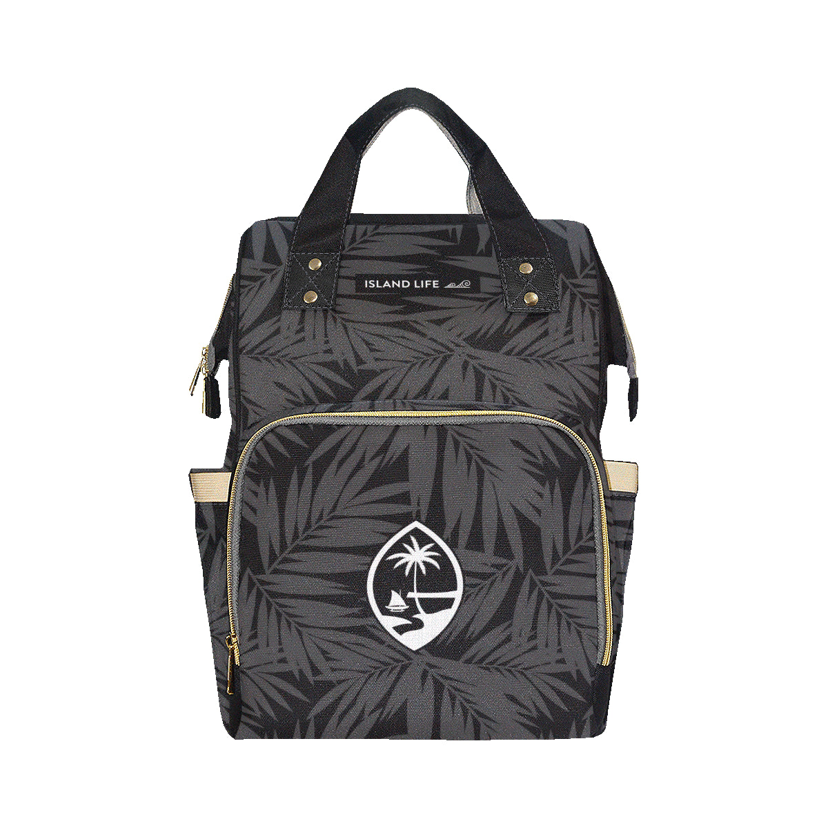 Guam Seal Coconut Leaves Baby Diaper Backpack Bag