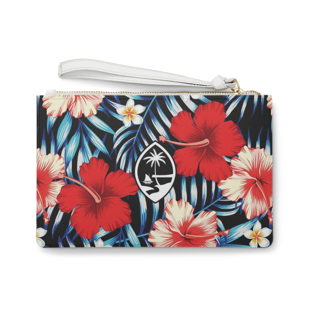 Guam Tropical Hibiscus Clutch Bag