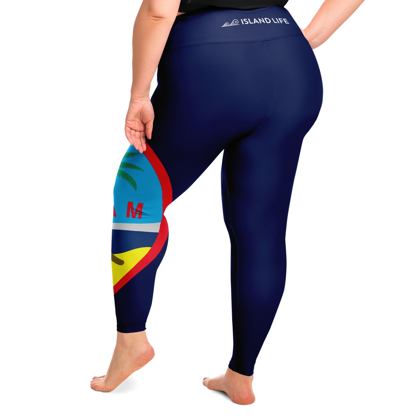 Guam Seal Island Girl Curvy Leggings