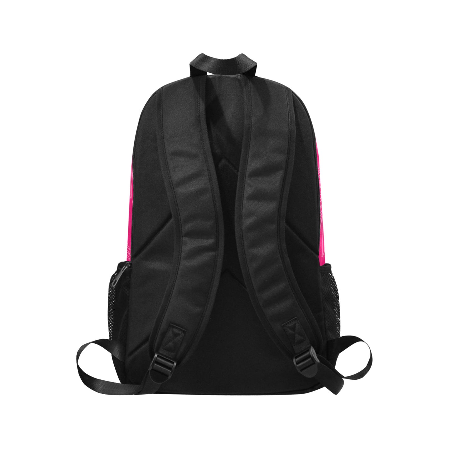 Guam Tropical Hibiscus Pink Laptop Side Pockets Backpack