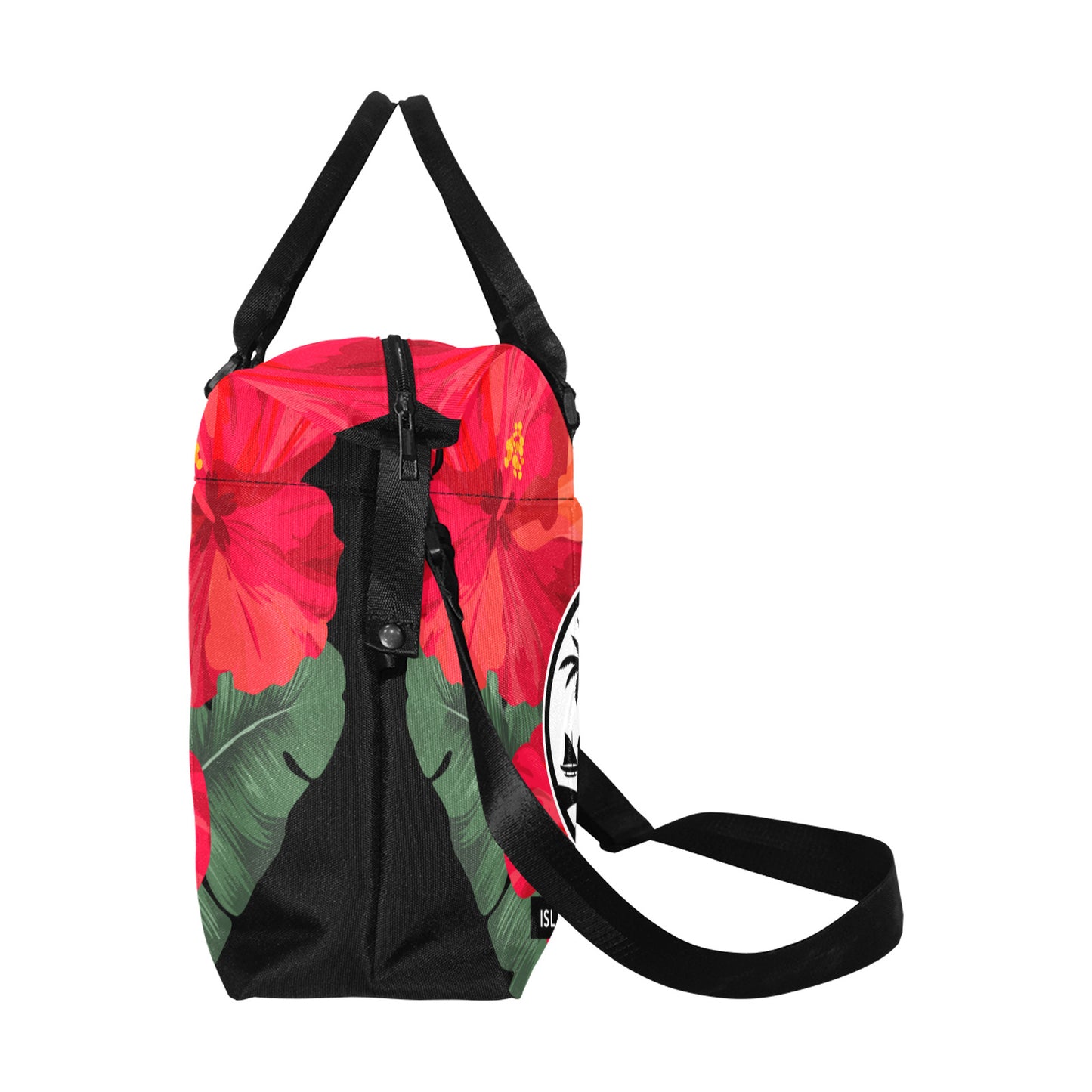 Guam Red Hibiscus Paradise Large Travel Duffel Bag