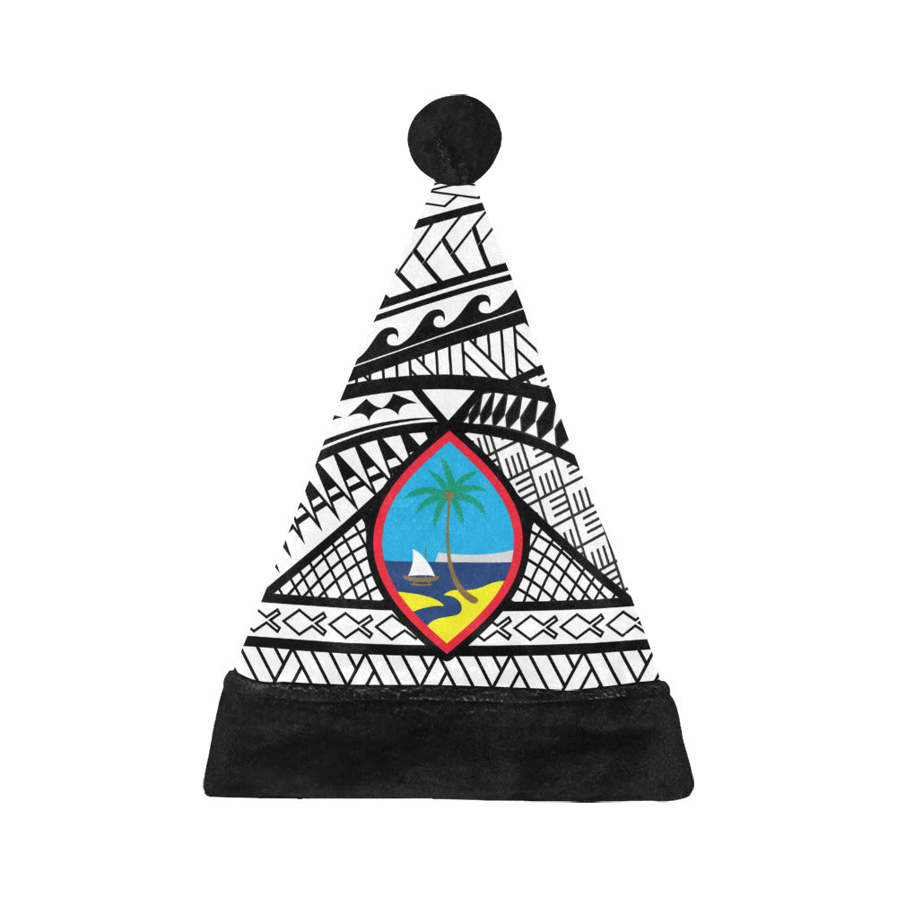 Guam Seal Tribal Santa Hat