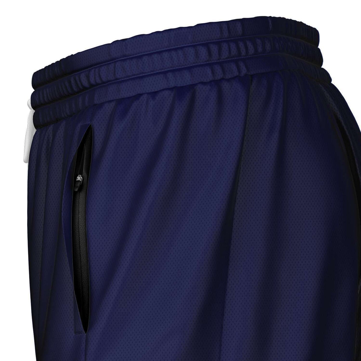 Guam Tribal Layer Blue 2-in-1 Phone Pocket Active Shorts