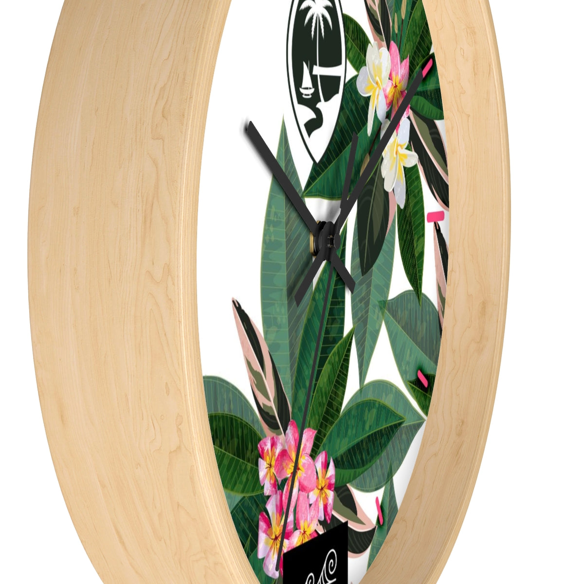 Guam Plumeria Wall Clock
