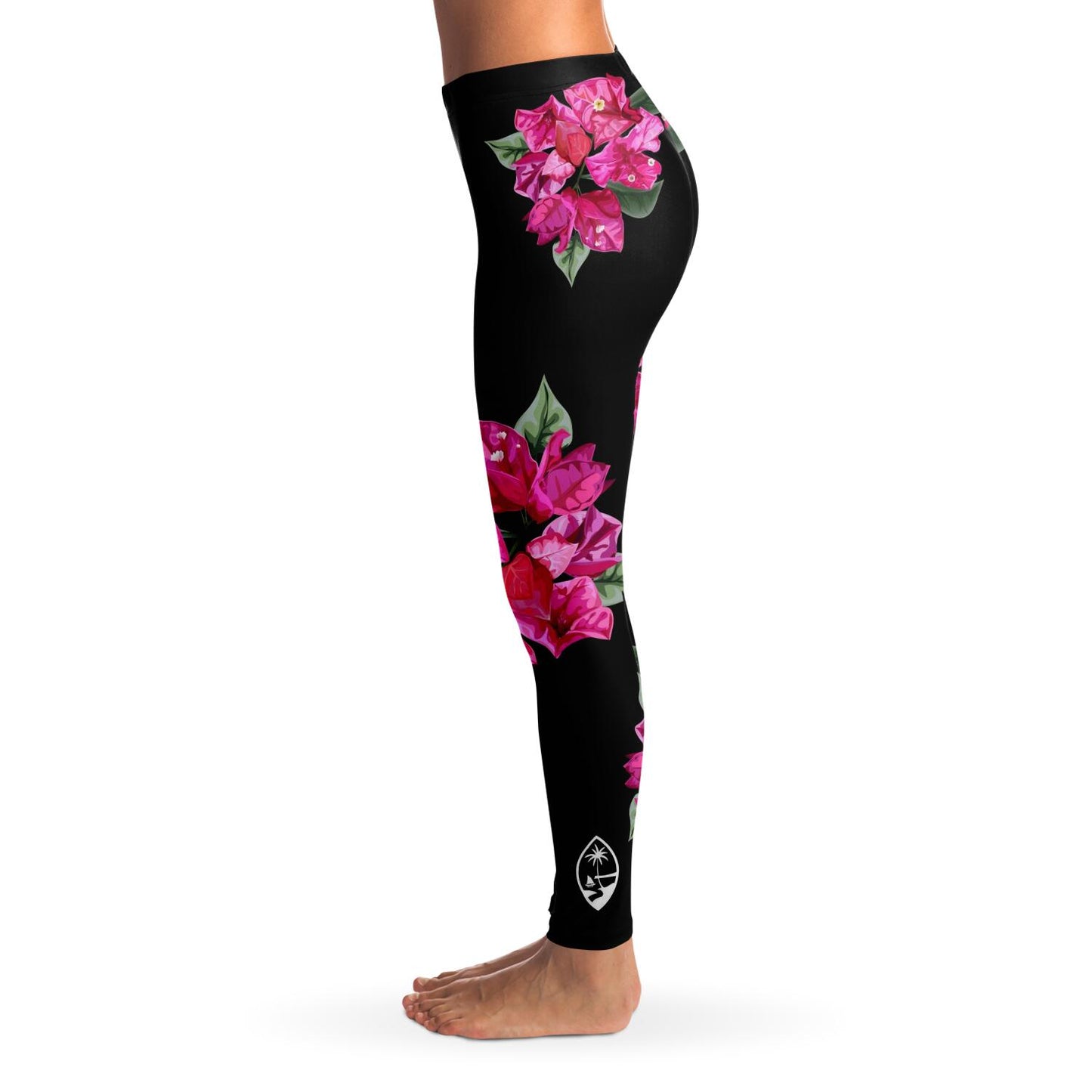 Guam Puti Tai Nobio Bougainvillea Leggings