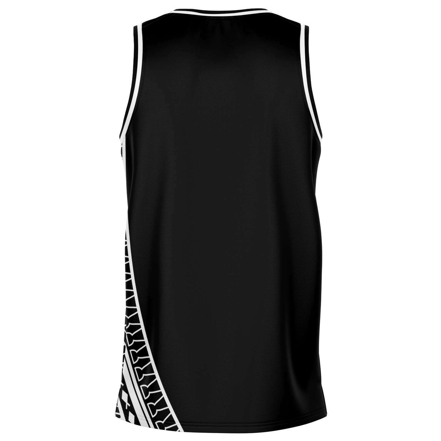 Guam Seal Tribal Black Basketball Jersey