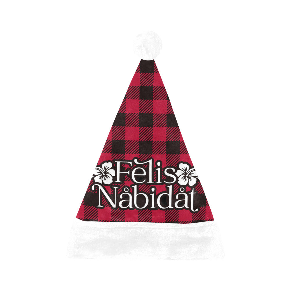 Felis Nabidat Buffalo Plaid Guam CNMI Santa Hat