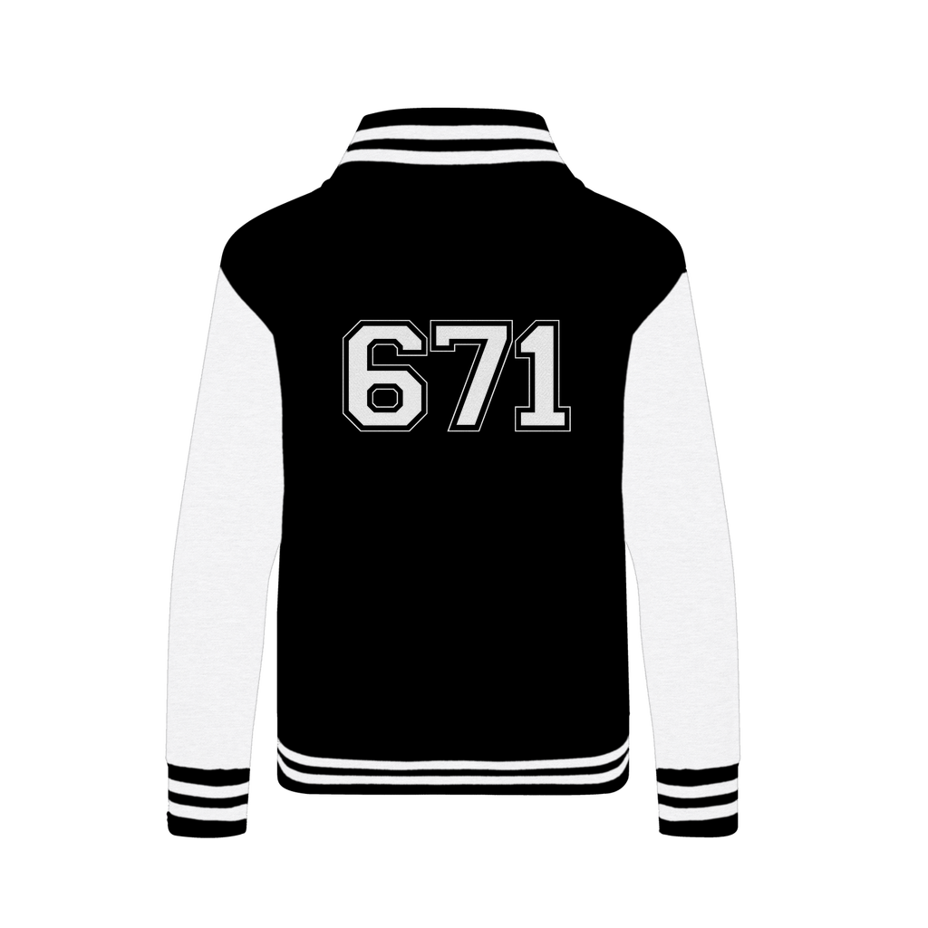 Guam Seal 671 Text Varsity Jacket