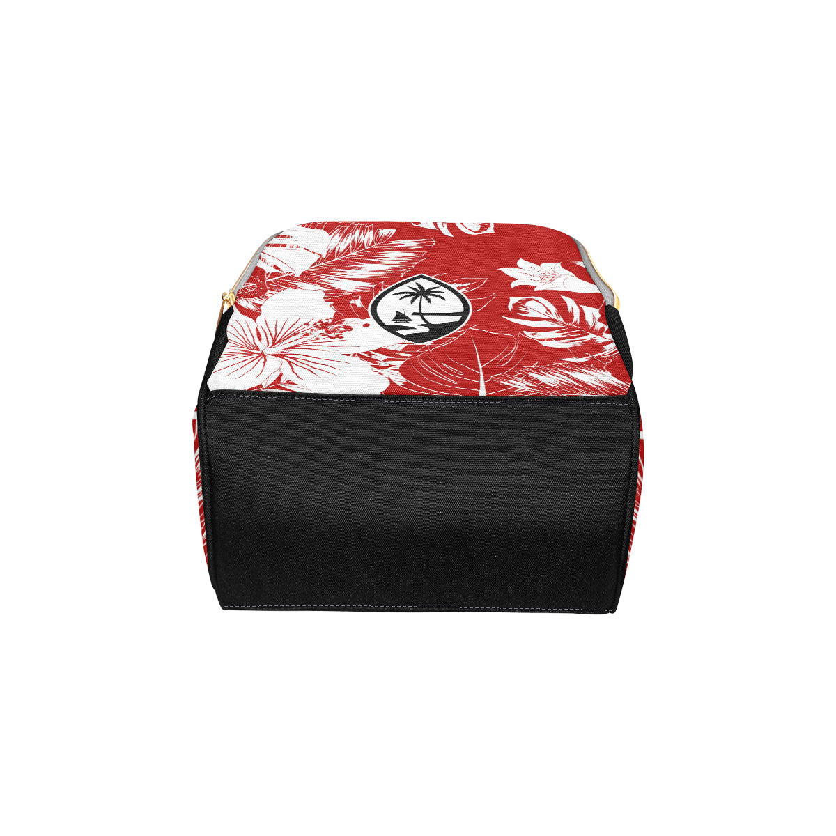 Guam Red Floral Baby Diaper Backpack Bag