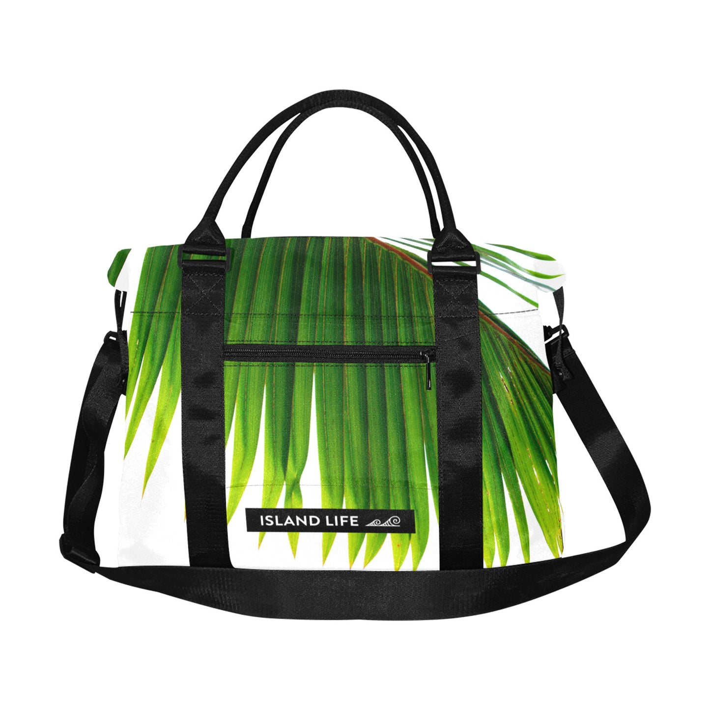 Guam Coconut Leaf Large Travel Duffel Bag