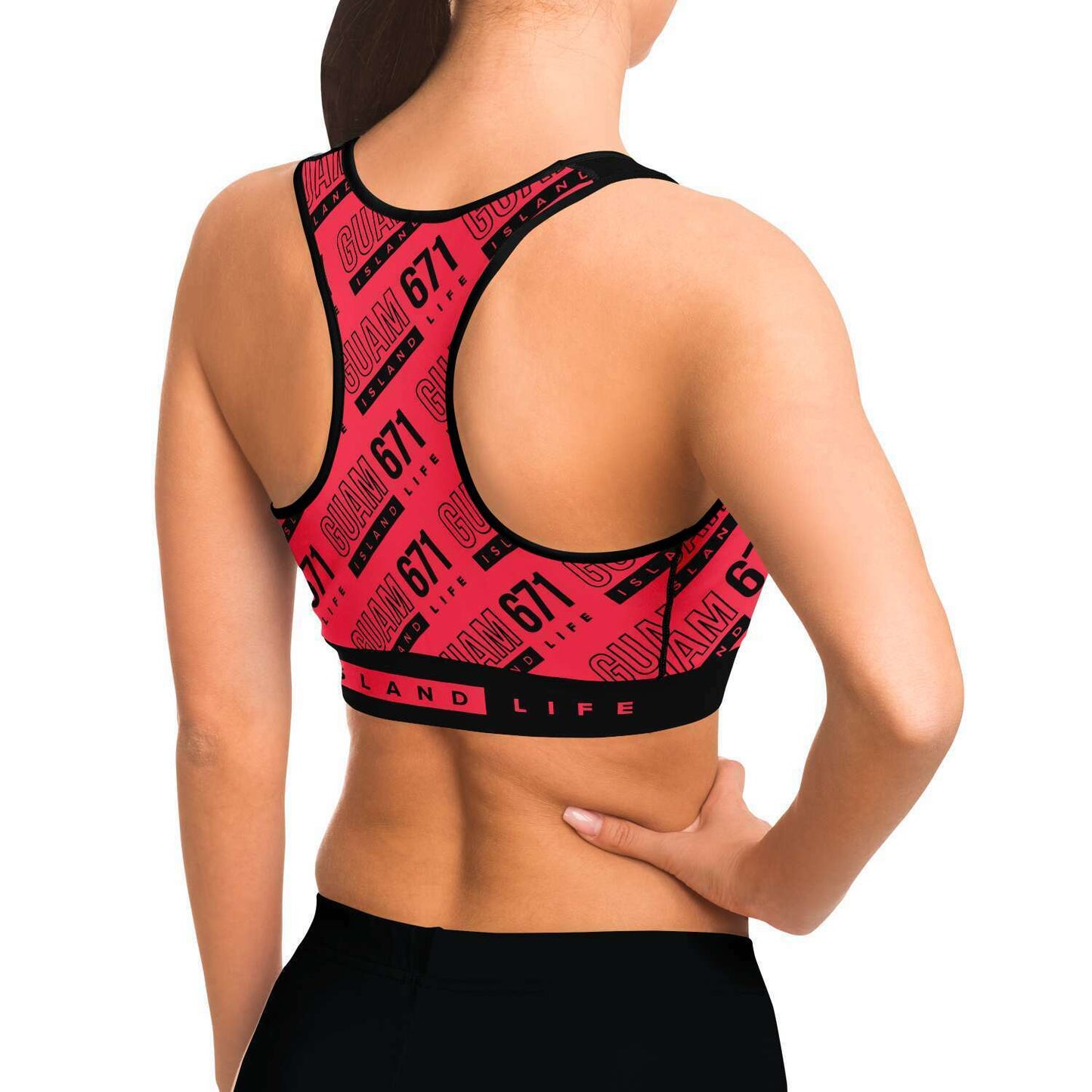 Guam 671 Pink Sports Bra