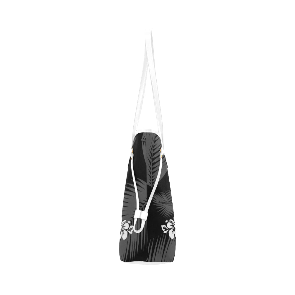 Guam Seal Hibiscus Leaves Canvas Tote Bag