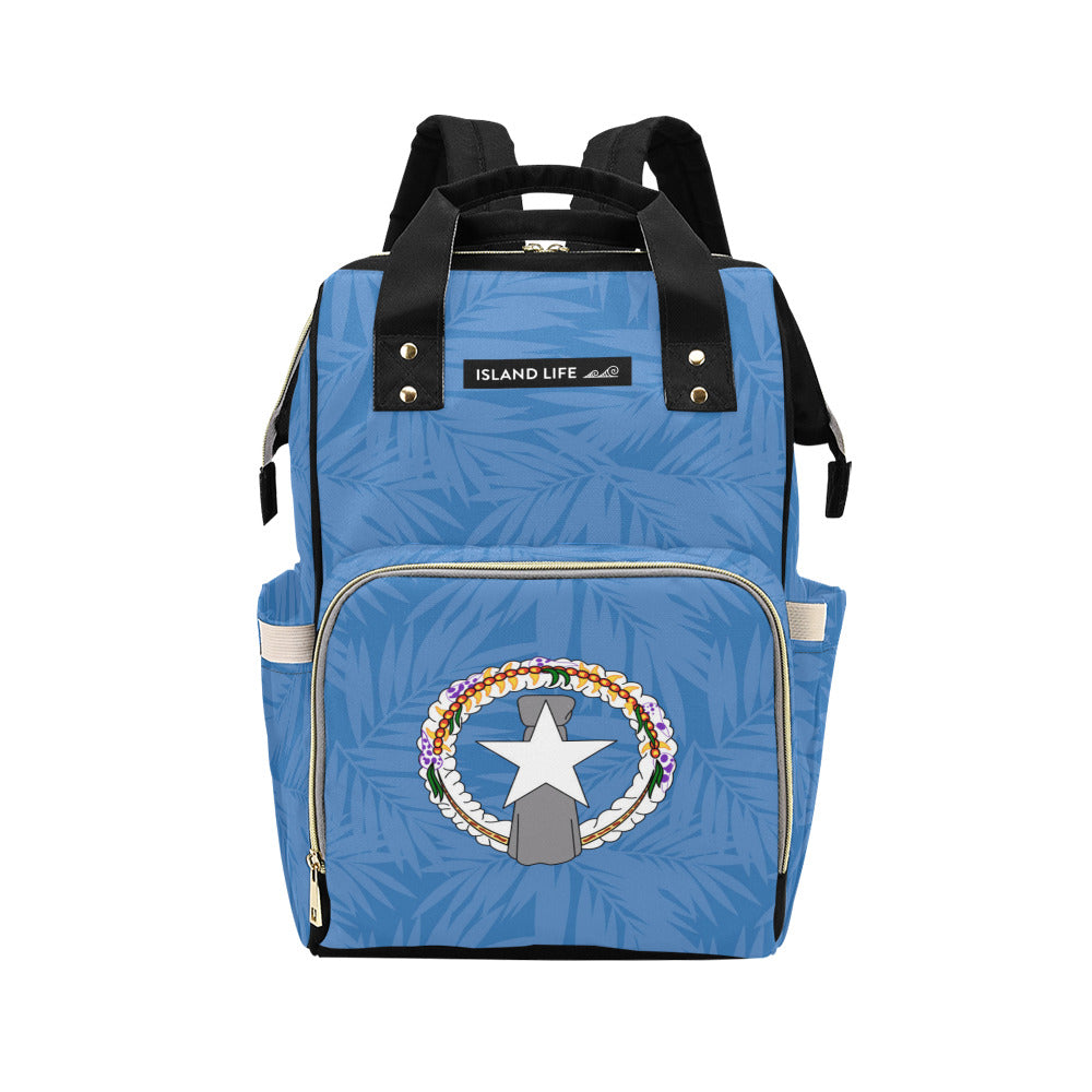CNMI Coconut Leaves Multi-Function Baby Diaper Backpack Bag