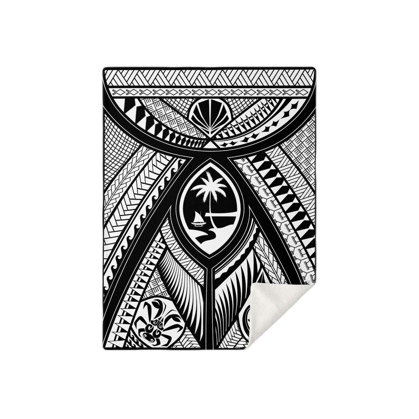 Guahan Modern Tribal Microfleece Blanket