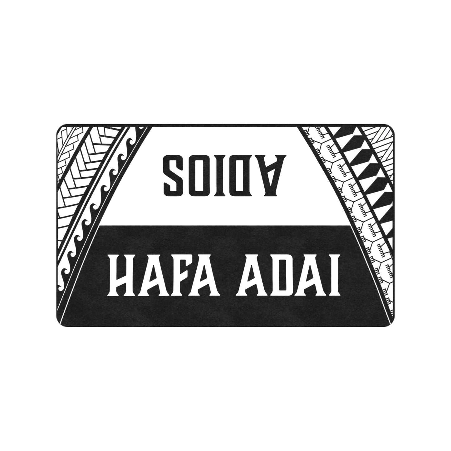 Hafa Adai Adios Guam CNMI Doormat 30"x18"