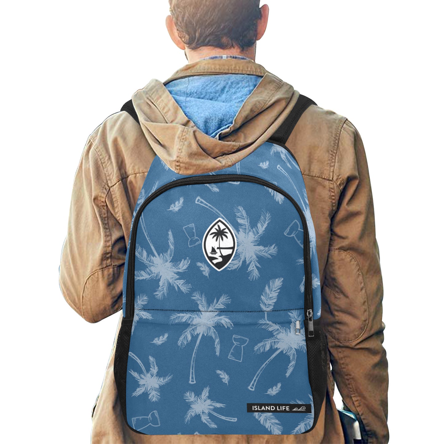 Guam Latte Stone Coconut Trees Laptop Side Pockets Backpack