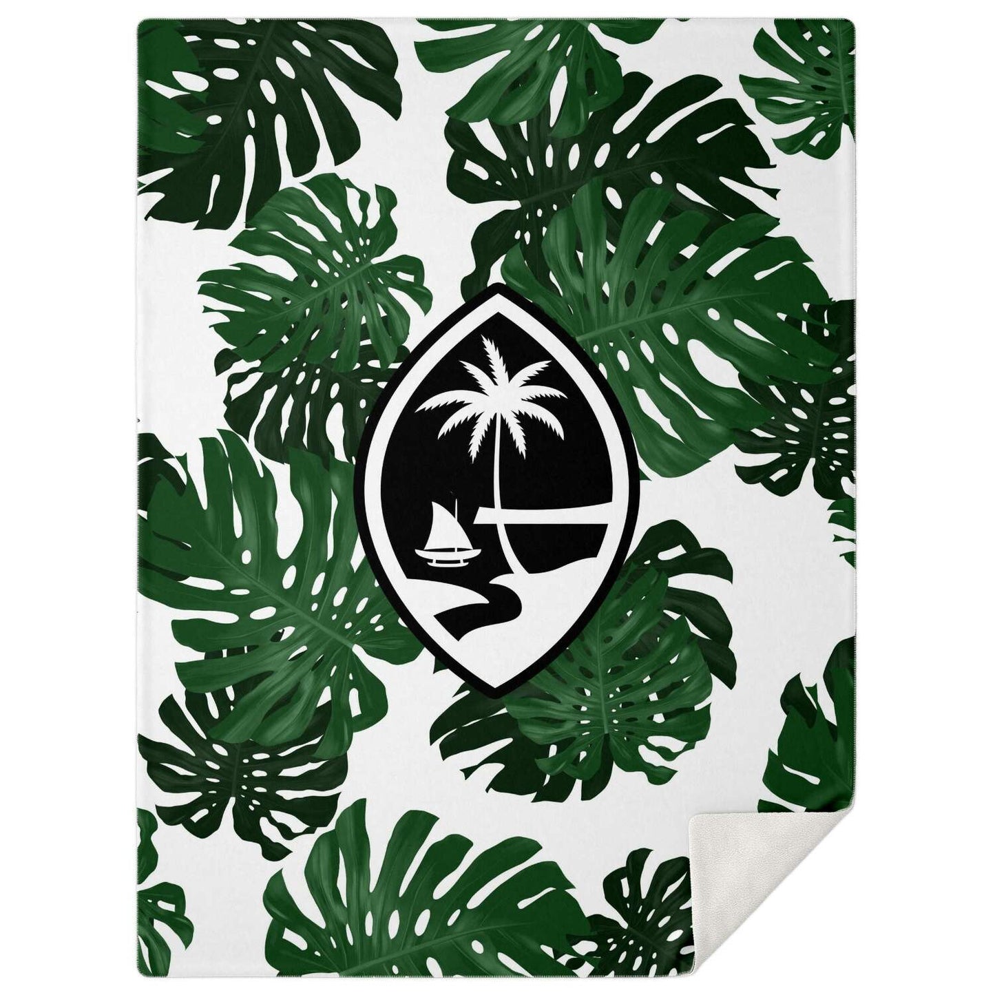 Guam Lemai Leaves Microfleece Blanket