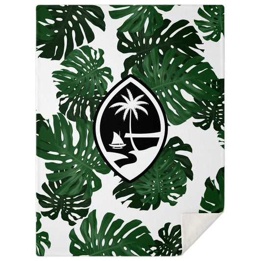 Guam Lemai Leaves Microfleece Blanket