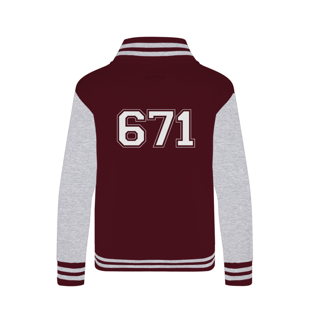 Guam Seal 671 Text Varsity Jacket