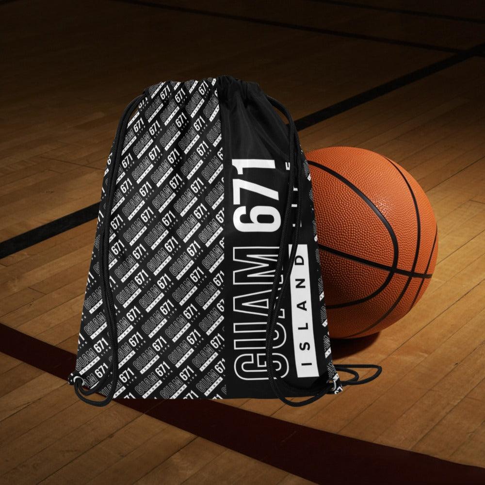 Guam 671 Life Large Drawstring Bag