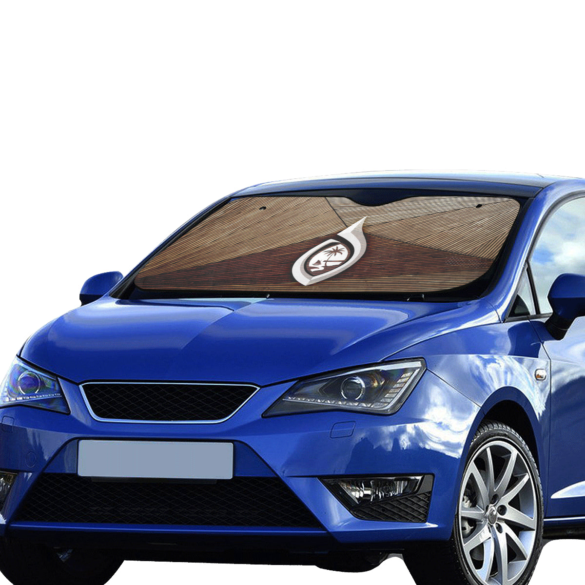 Guam Tribal Hook Car Sun Shade