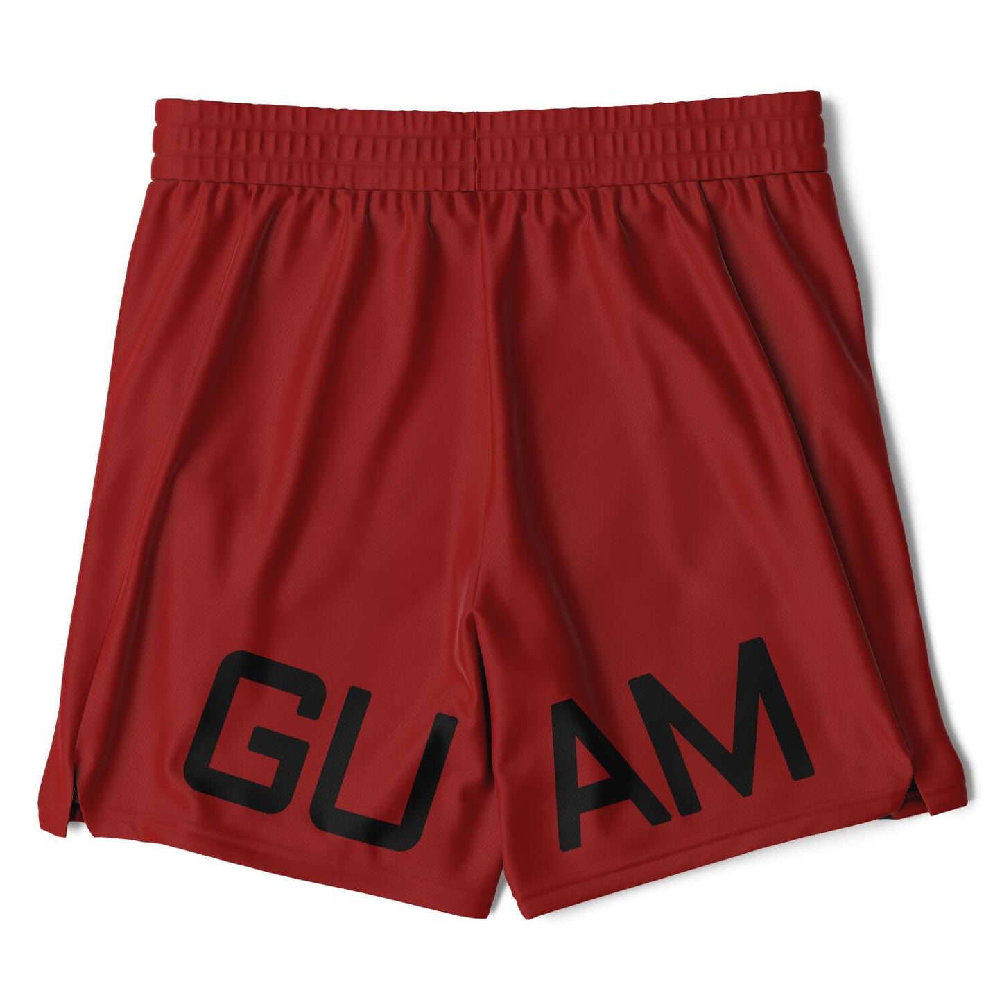 Guam Tribal Layer Red 2-in-1 Phone Pocket Active Shorts
