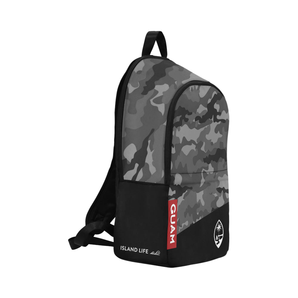 Guam Halftone Gray Camo Laptop Backpack