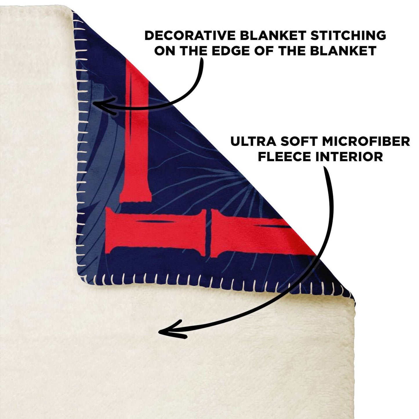 Guam Flag Bamboo Microfleece Blanket