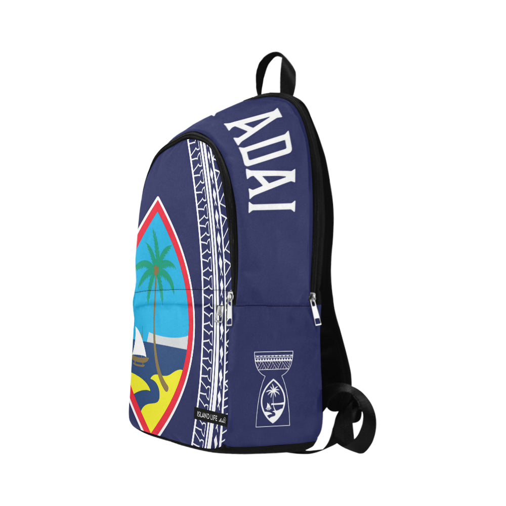 Hafa Adai Guam Tribal Blue Laptop Backpack